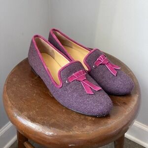 Cole Haan Purple Pink Wool Loafers